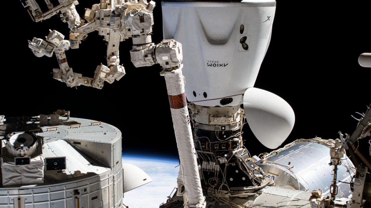 Crew Dragon Endeavour docked to the ISS Harmony module.